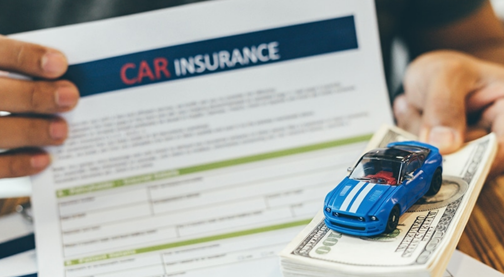 A customer service representative discussing auto insurance options with a client at Insurance Company Grove City.